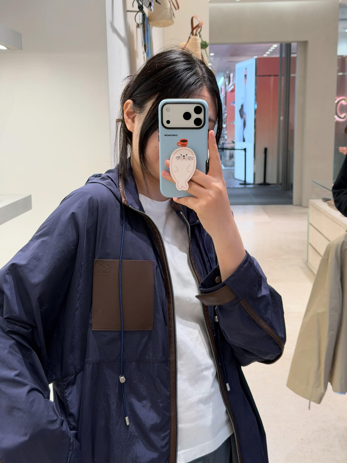 로에베 테크니컬 쉘 후드 자켓