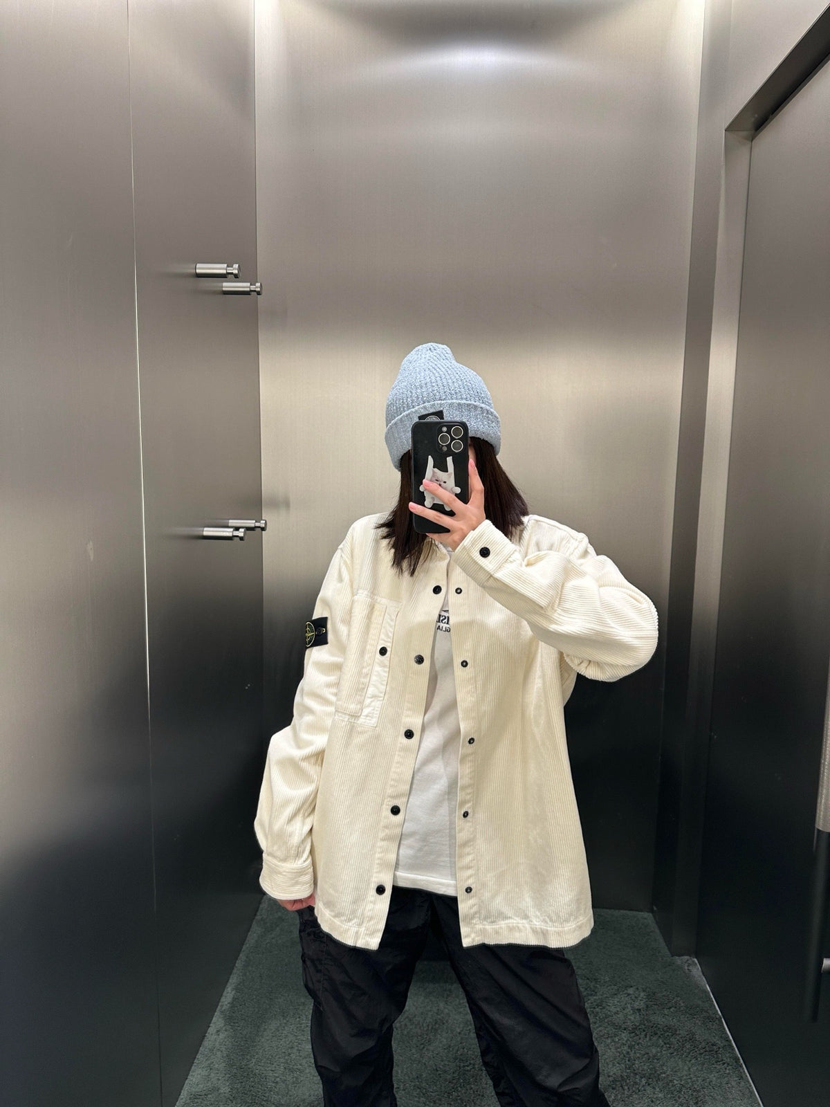스톤 아일랜드 코듀로이 셔츠