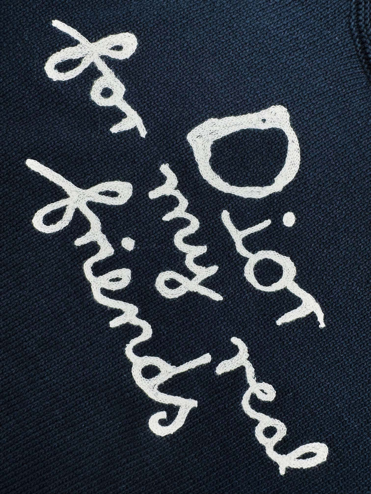 디올 x 하일톤 넬 코튼 블렌드 저지 스웨터