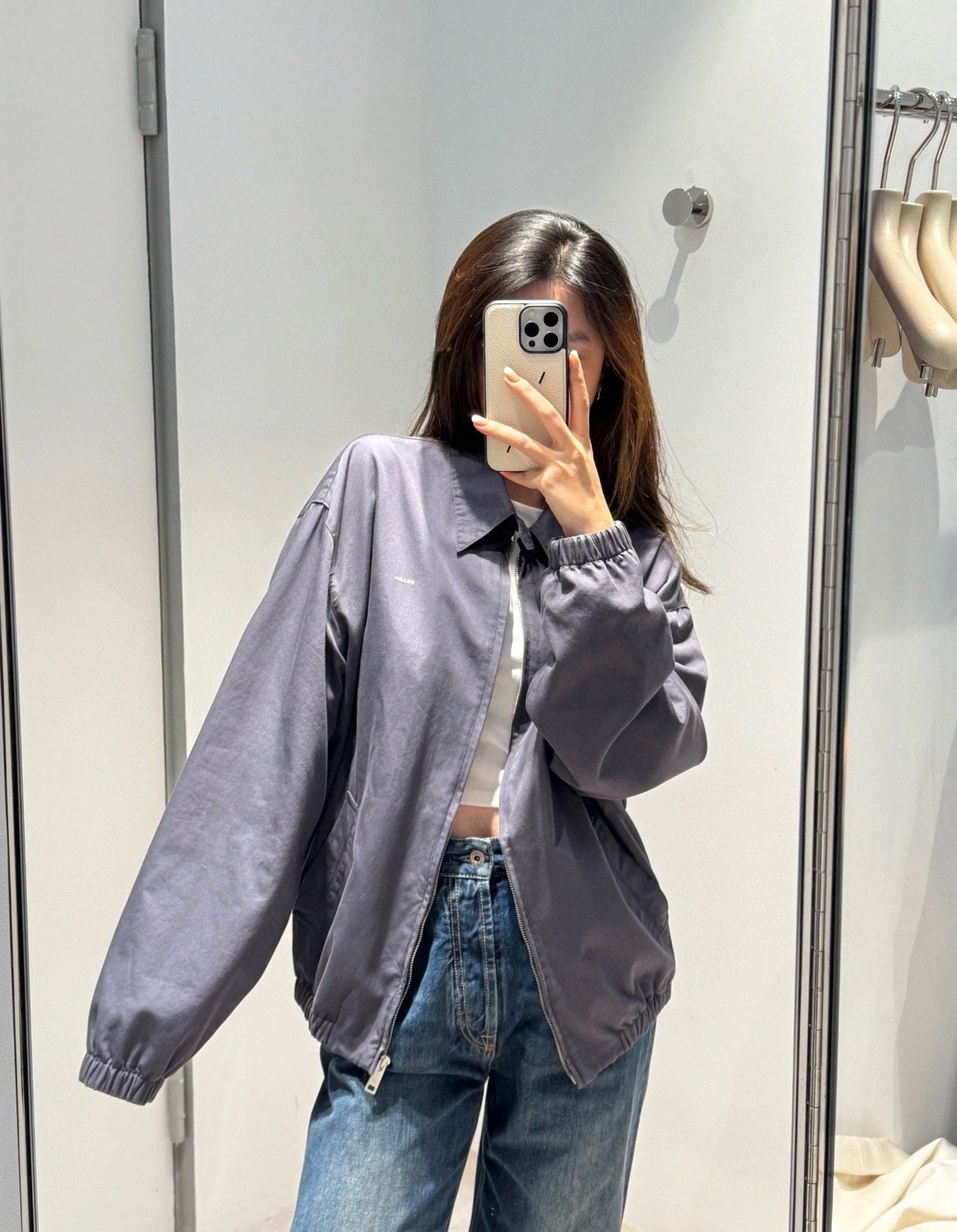 프라다 배색 코튼 자켓