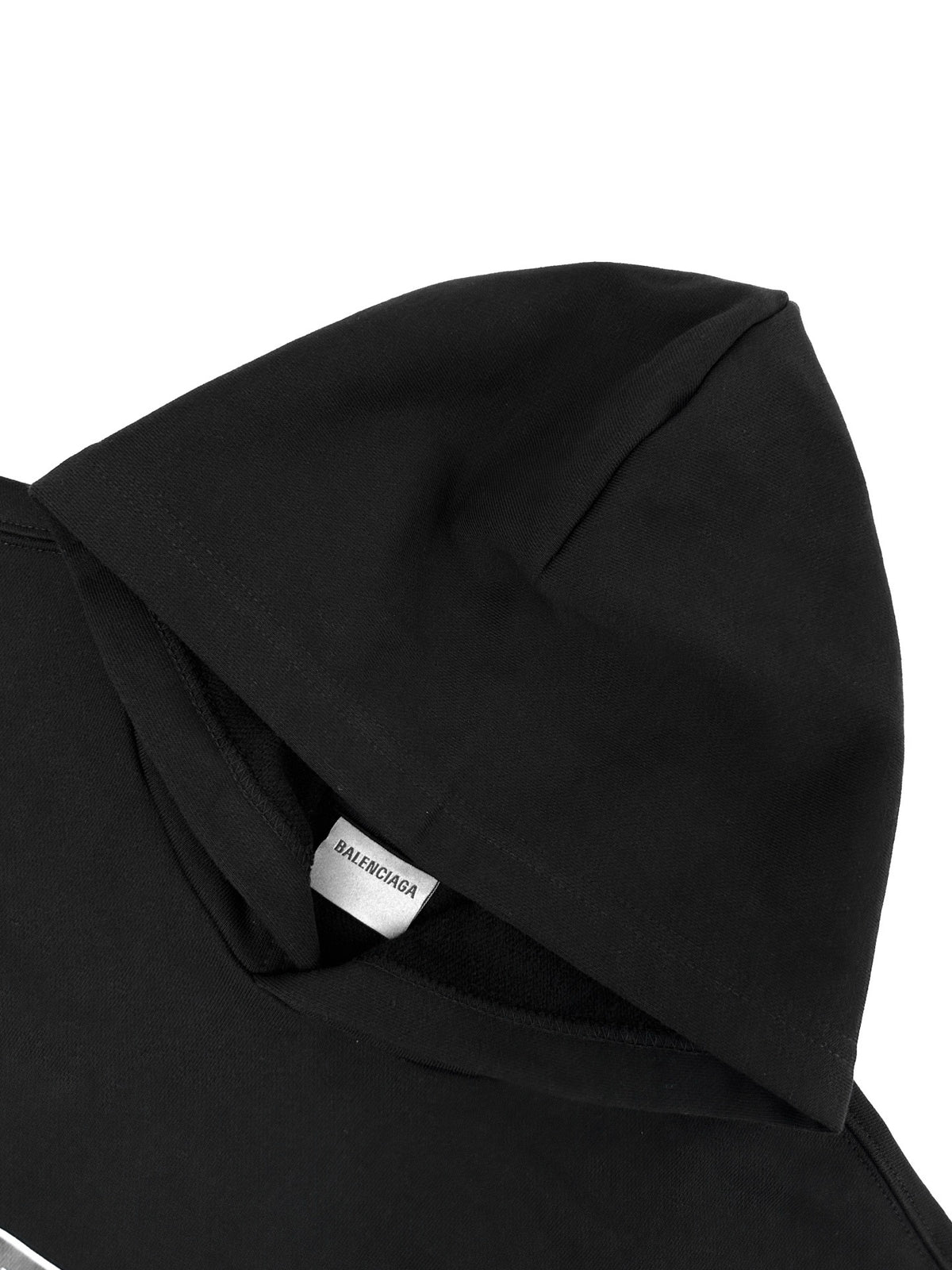 발렌시아가 범퍼 스티커 미디엄 핏 후디