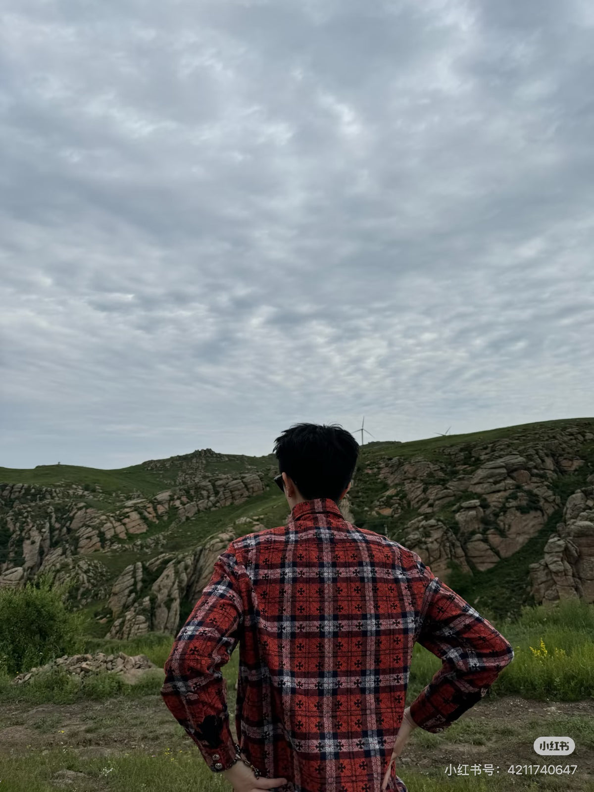 크롬하츠 체크 플란넬 셔츠