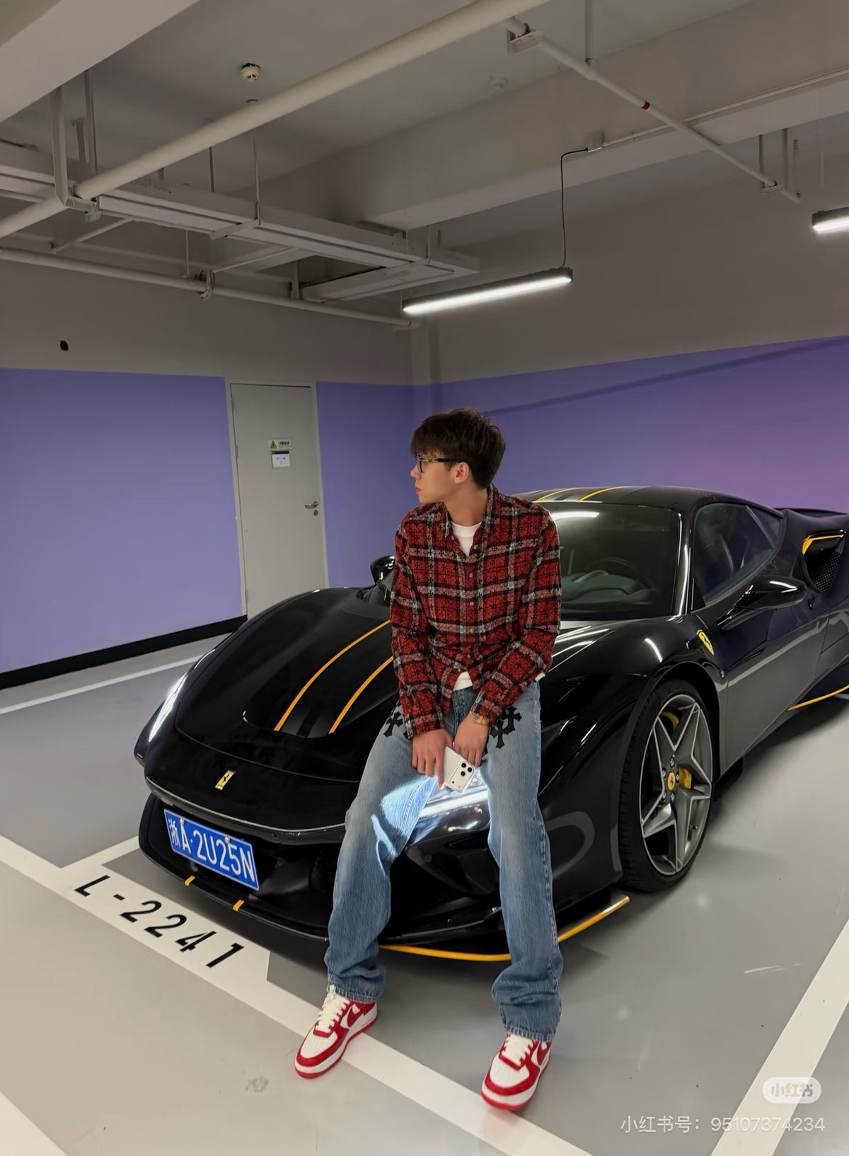 크롬하츠 체크 플란넬 셔츠