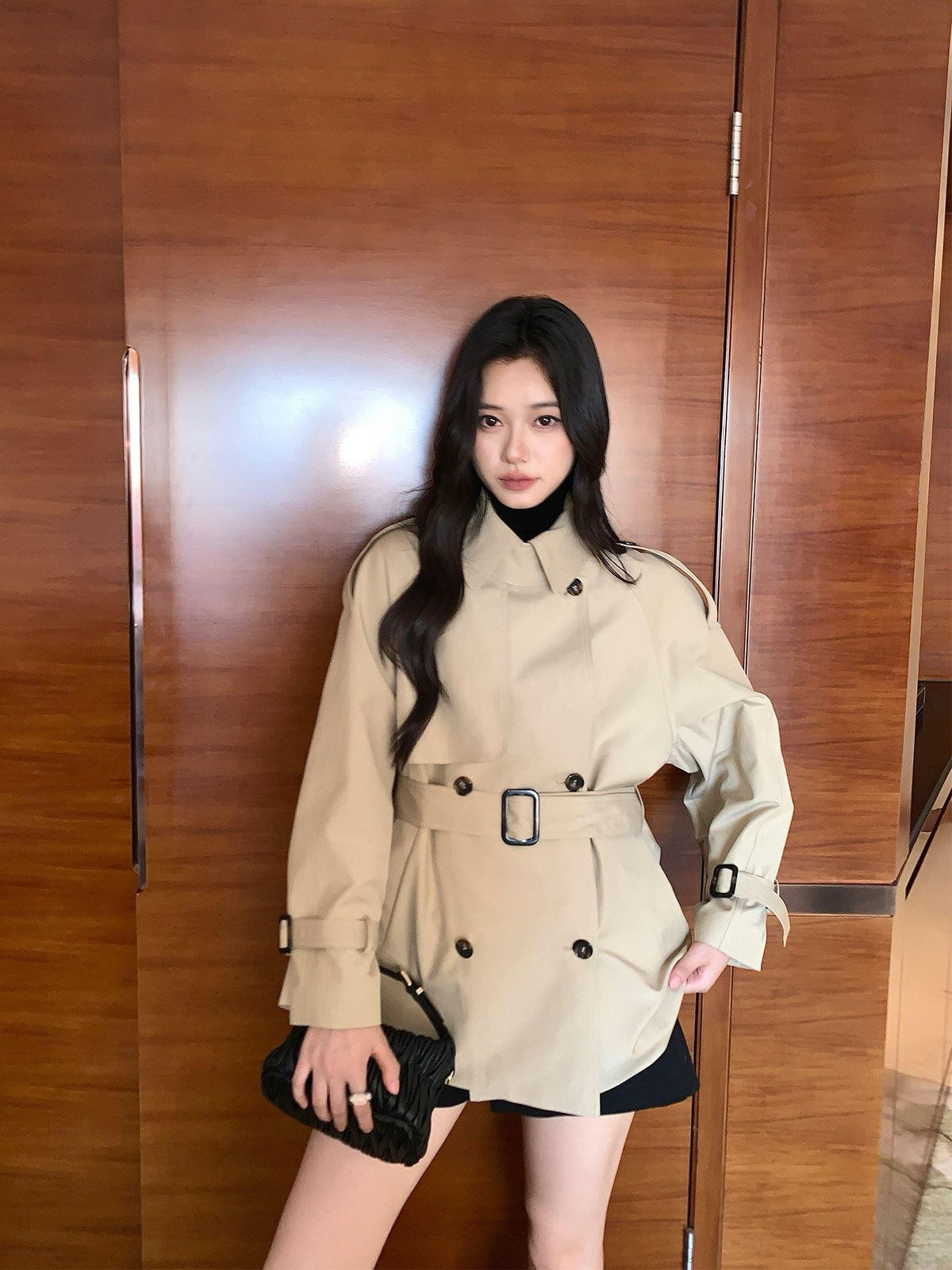 버버리 코튼 블렌드 트렌치 자켓