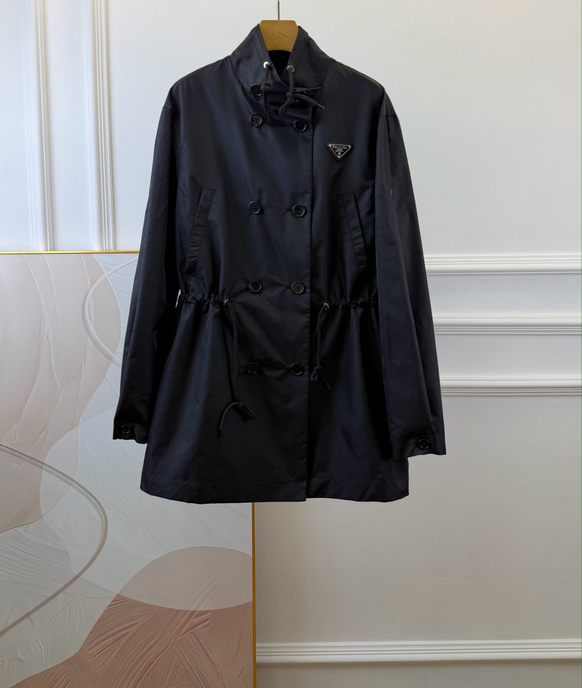 프라다 리나일론 레인 자켓