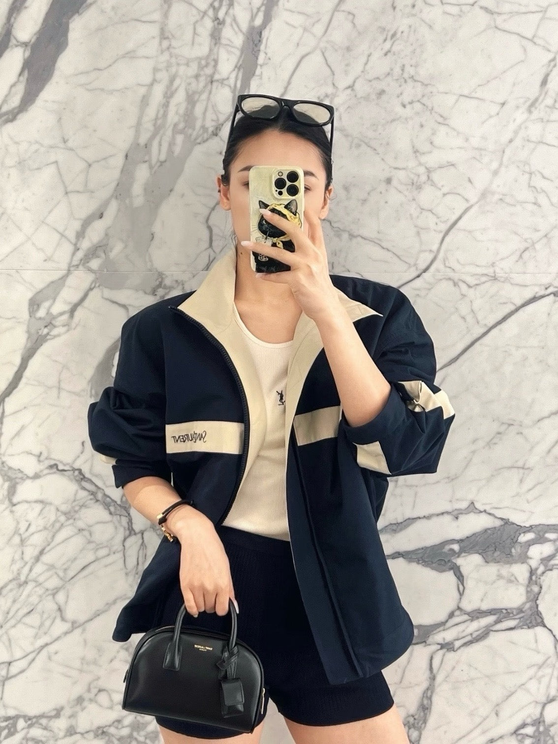 생로랑 코튼 캔버스 자켓