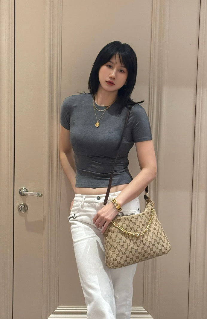 구찌 레이디 루네타 체인 미디움 숄더백