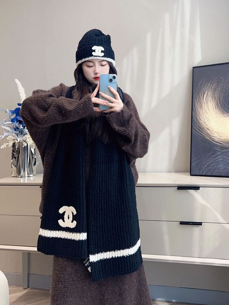 C 머플러 모자 set 6