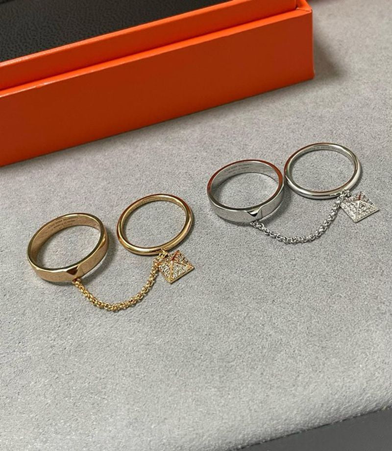 에르메스 Hermès Clou d'H 더블 링