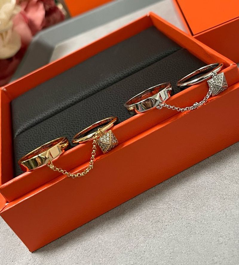 에르메스 Hermès Clou d'H 더블 링