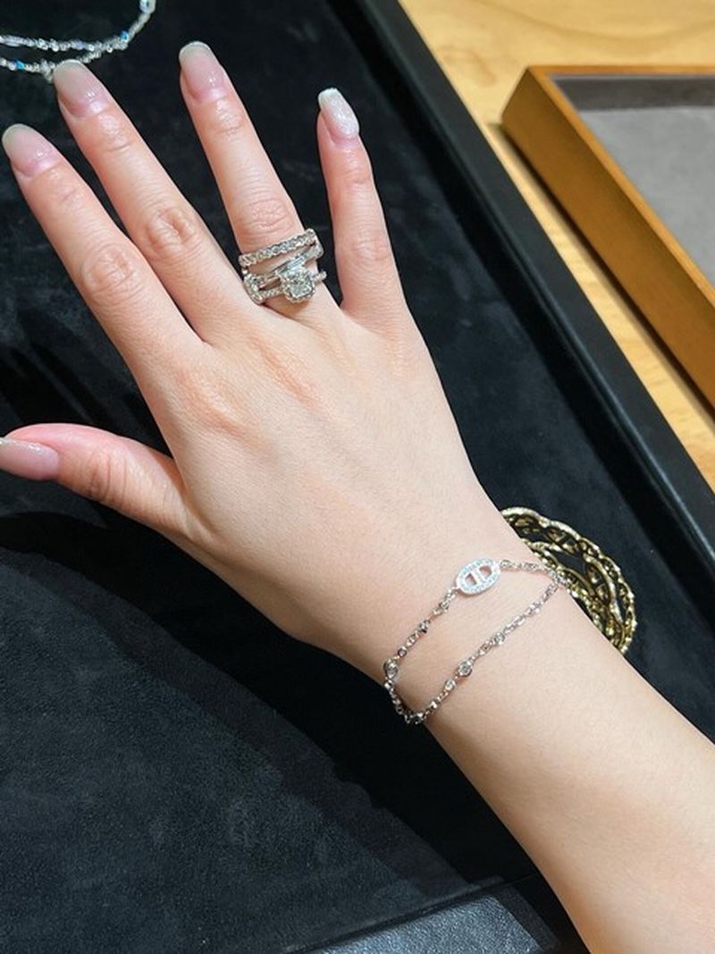 에르메스 Chaine d'ancre Chaos Fancy Bracelet